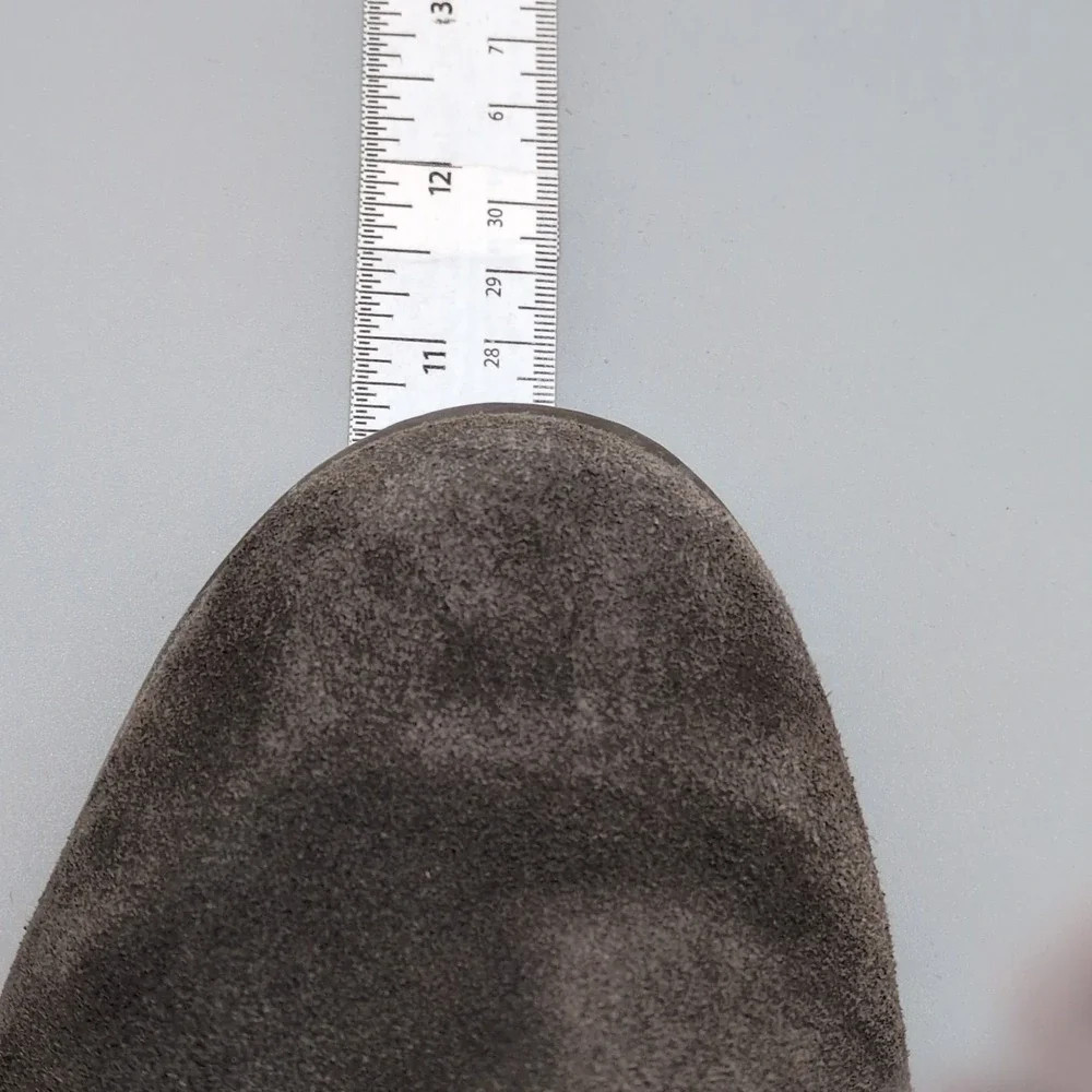 White Mountain Boots Womens Polarair Gray 7 Suede‎ Winter Shoes Fur Trim Pull On
